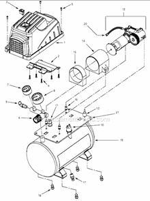 Page A Diagram and Parts List for FP209401 2007 Campbell Hausfeld Compressor